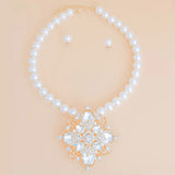 Pearl Crystal Pendant Necklace Set 

Loving it! Add review and earn points.