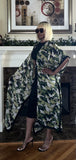 CAMOUFLAGE PRINT KIMONO/CARDIGAN