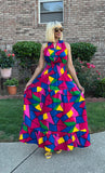 Classy Multicolor Maxi Dress