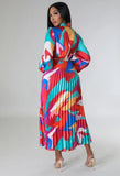 Pleated Maxi Dress