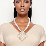 Pearl Crystal Pendant Necklace Set 

Loving it! Add review and earn points.